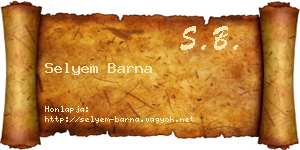 Selyem Barna névjegykártya